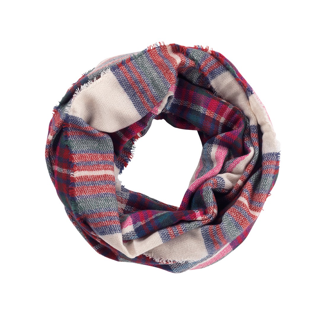 plaid infinity blanket scarf