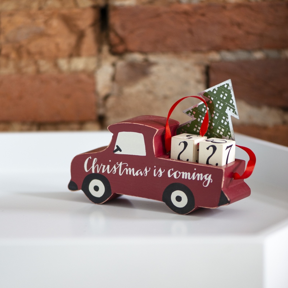 Christmas Countdown Blocks - Truck: seasonsgiftsandhome.com