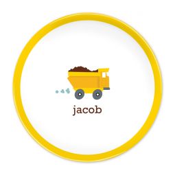 Dump Truck Melamine Plate by Boatman Geller