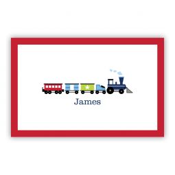 Train Laminated Placemat by Boatman Geller