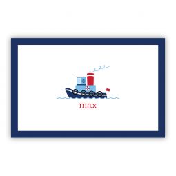 Tugboat Laminated Placemat by Boatman Geller