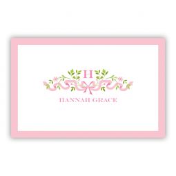 Ribbon Pink Laminated Placemat by Boatman Geller