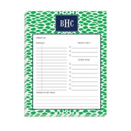 Green Reptile Daily Planner Pad 8.5 x 11