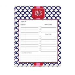 Navy Shells Daily Planner 8.5 x 11