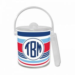 Boatman Geller Espadrille Nautical Monogram Ice Bucket