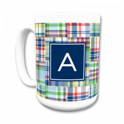 Madras Patch Blue Mug