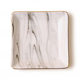 Marbled Grey Trinket Dish