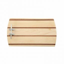 Small Nautical Stripe Maple Board with Cleat Handle