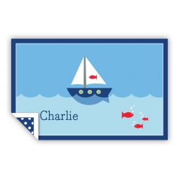 Sailboat Laminated Placemat by Boatman Geller