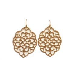 Gold Scroll Filigree Earrings