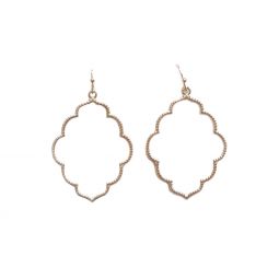 Quatrefoil Dangle Earrings - Silver