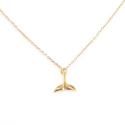 Petite Whale Tail Necklace