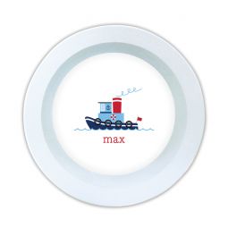 Tugboat Melamine Bowl by Boatman Geller