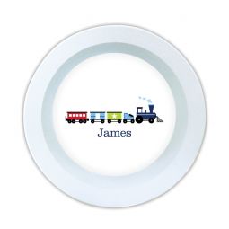 Train Melamine Bowl by Boatman Geller