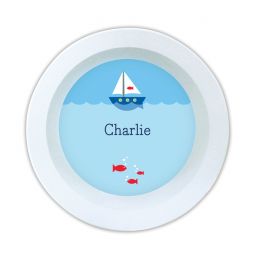 Sailboat Melamine Bowl by Boatman Geller