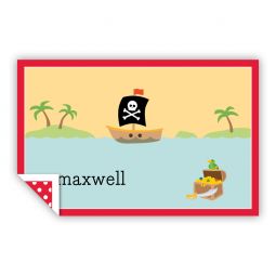 Pirate Laminated Placemat by Boatman Geller