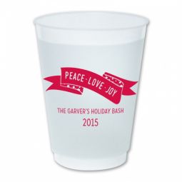 Peace Ribbon Reusable Frost Flex Cups