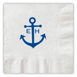 Anchor Monogram Cocktail Napkins