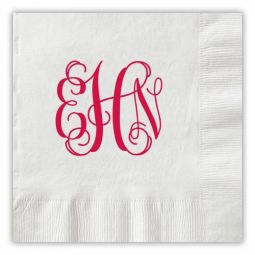 Script Monogram Cocktail Napkins