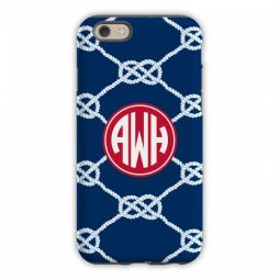 Nautical Knots Navy Cell Phone Case