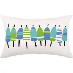 Blue Buoys Indoor/Outdoor Lumbar Pillow