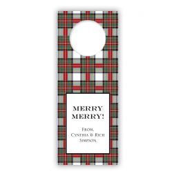 Stewart Plaid Bottle Tags