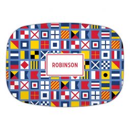 Nautical Flags Melamine Platter