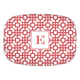 Fret Coral Melamine Platter