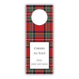 Tartan Plaid Bottle Tags