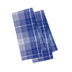 Blue Plaid Dishtowels - Set 2