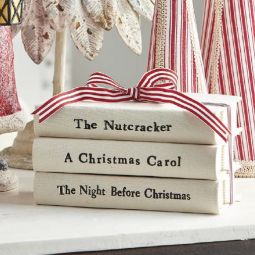 Stacked Christmas Books