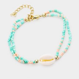 Mint Puka Shell Bracelet