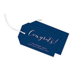 Horizontal Navy Hanging Gift Tags