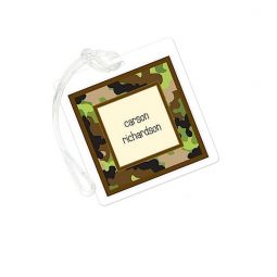 Camouflage on Ivory Bag Tags Set 2