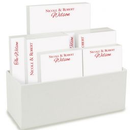 Couples 7 Tablet Set with White Linen Holder