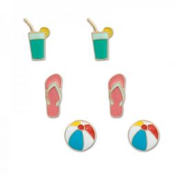 Beach Fun Trio Earring Sets