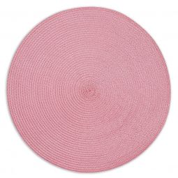 Round Woven Placemat - Flamingo Pink Set 4