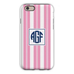 Vineyard Stripe Raspberry Cell Phone Case