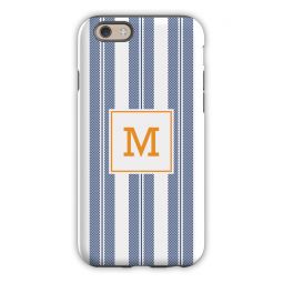 Vineyard Stripe Navy Cell Phone Case