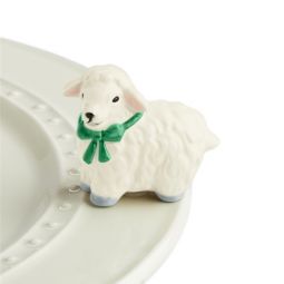 Nora Fleming White Lamb Mini - I Love Ewe