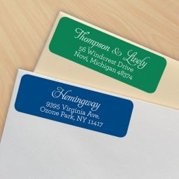 Solid Color Address Labels - 8 Color Options