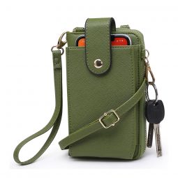 Cell Phone Crossbody Wristlet - Olive