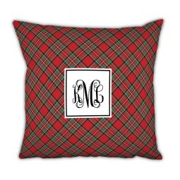 Plaid Red Pillow by Boatman Geller