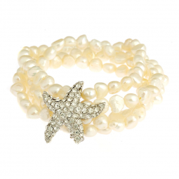 White Freshwater Pearl Bracelet