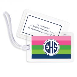 Bold Stripe Luggage Tags Set 4