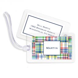 Madras Luggage Tags Set 4