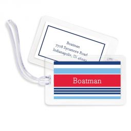 Espadrille Nautical Luggage Tags Set 4