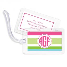 Espadrille Preppy Luggage Tags Set 4