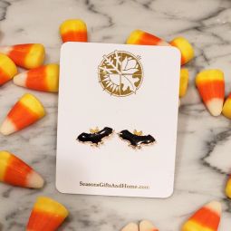 Bat Enamel Stud Earrings