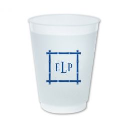 Bamboo Monogram Frost Flex Cups - Set 50